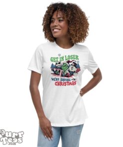Get In Loser We're Saving Christmas Snowman Jack Skellington Grinchs Shirt Product Photo 7