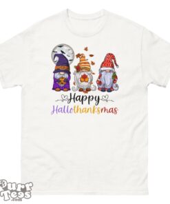Happy Hallothanksmas Gnomes Halloween Merry Christmas T-Shirt Product Photo 1