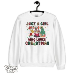 Just A Girl Who Loves Christmas Christmas Tree Coffee Mug Christmas T-Shirt Product Photo 3