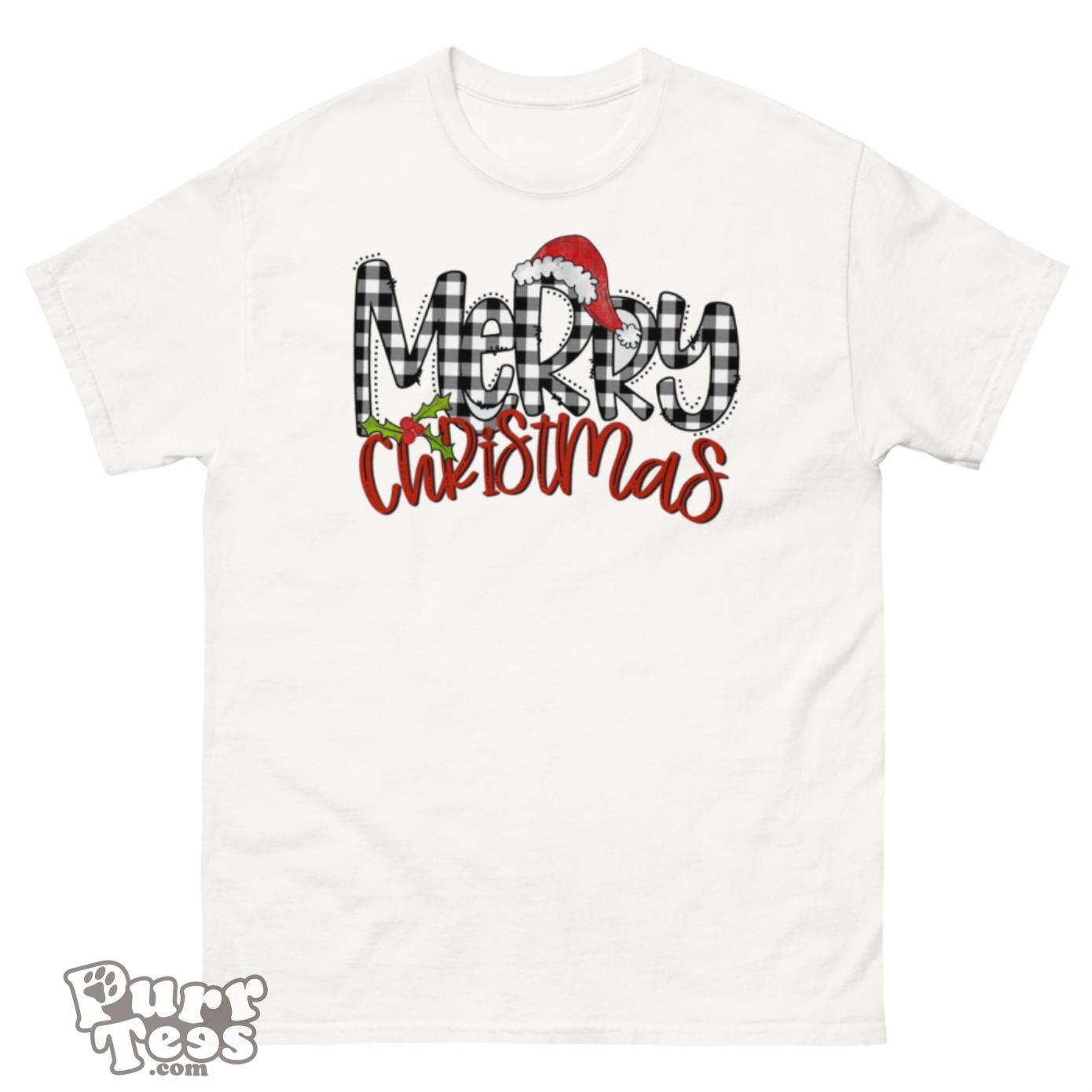 Merry Christmas Santa Hat T-Shirt Product Photo 1