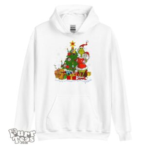 Vintage Grinch With Gift Boxes And Christmas Tree T-Shirt Product Photo 5