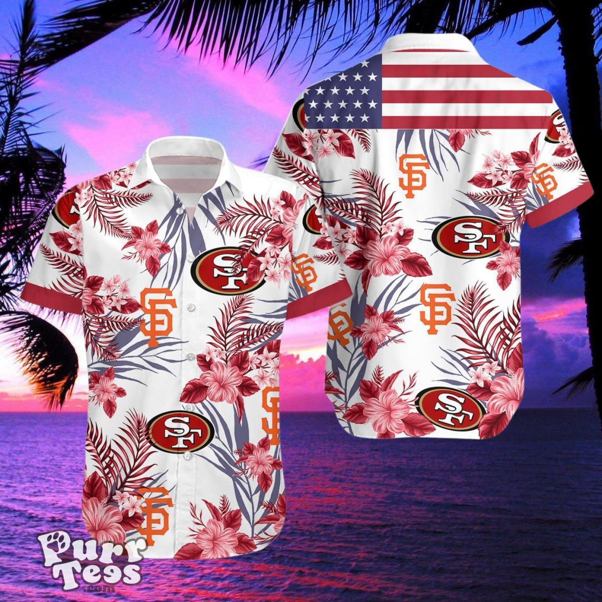 49ERS Giants Hawaiian Shirt And Shorts Best Gift For Men And Women Product Photo 2