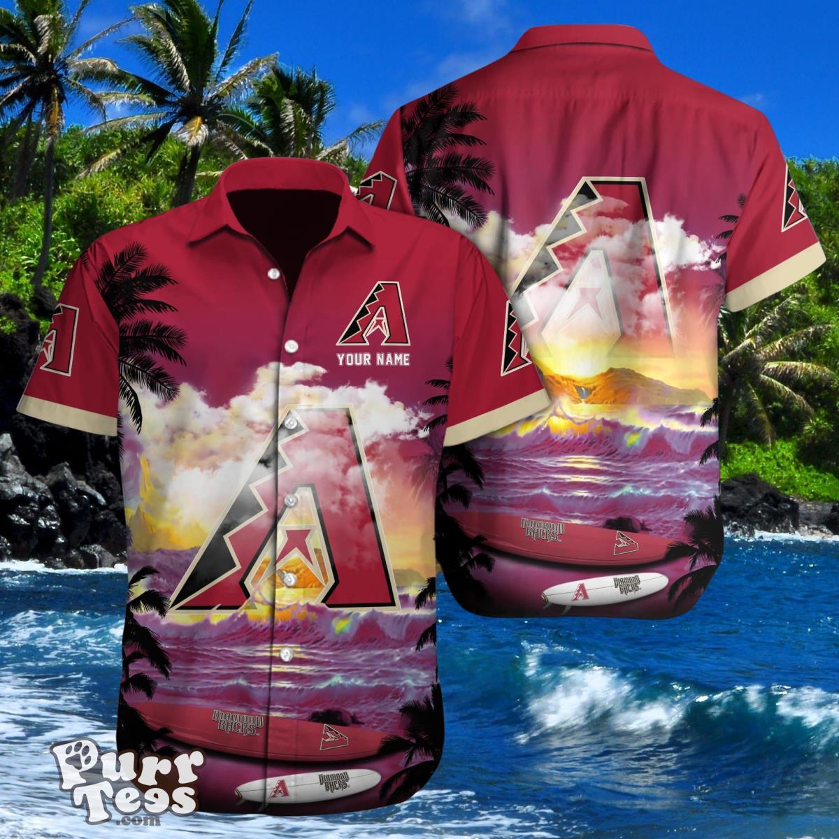 Arizona Diamondbacks Custom Name Hawaiian Shirt Best Gift For Men And Women Product Photo 1