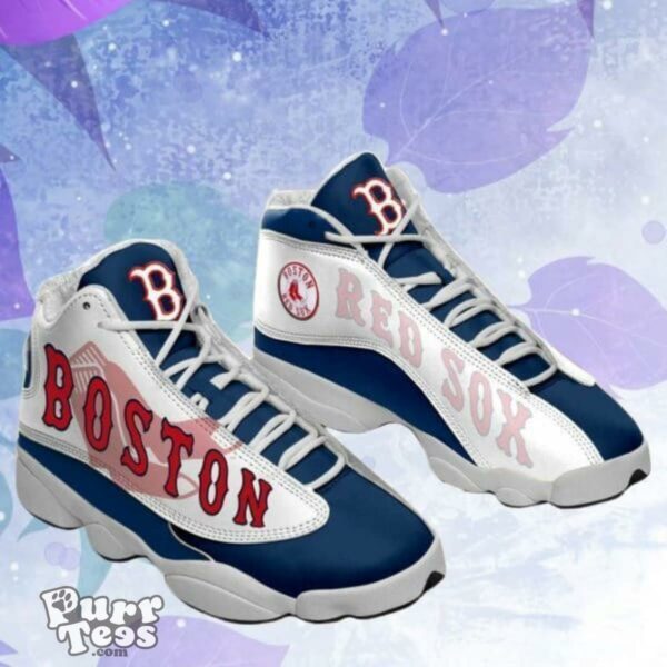 Boston Red Sox Football MLB Sneaker Big Logo sneakers Gift For Love Air Jordan 13 Best Gift Product Photo 1