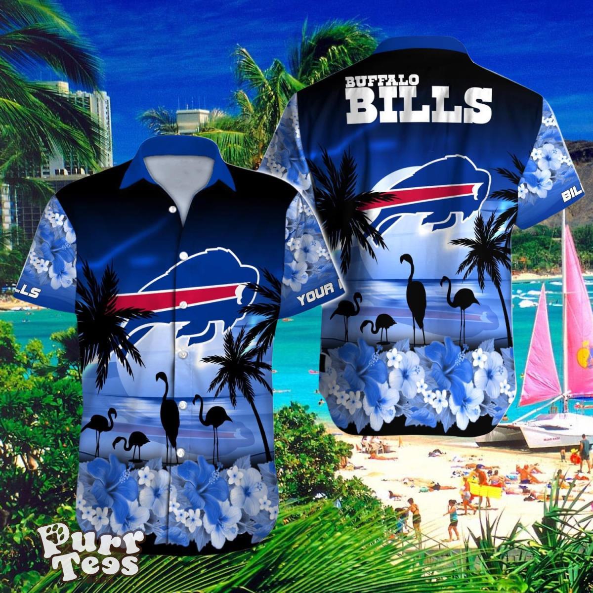 Buffalo Bills Custom Name Hawaiian Shirt Impressive Gift For Men And Women Product Photo 1