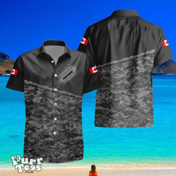 Canadian VeteranSoldier Custom Name Hawaii Shirt Impressive Gift For Friends Product Photo 2