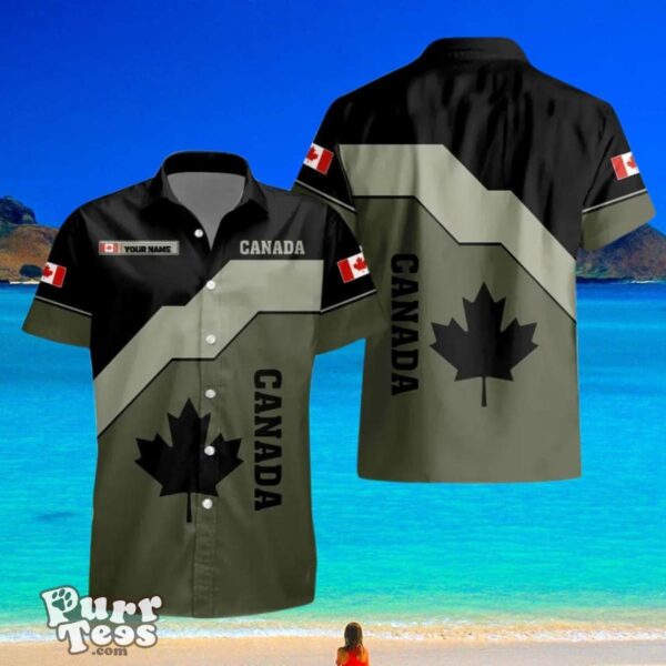 Canadian VeteranSoldier Custom Name Hawaii Shirt Perfect Gift For Everyone Product Photo 1