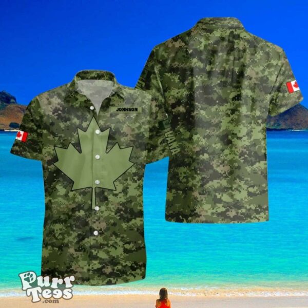 Canadian VeteranSoldier Custom Name Hawaii Shirt Perfect Gift For Men And Women Product Photo 1