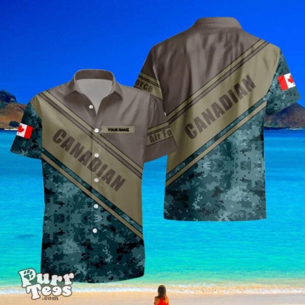 Canadian VeteranSoldier Custom Name Hawaii Shirt Special Gift For Loved Ones Product Photo 3