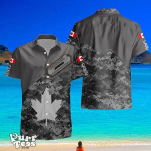 Canadian VeteranSoldier Custom Name Hawaii Shirt Special Gift For Men And Women Product Photo 2