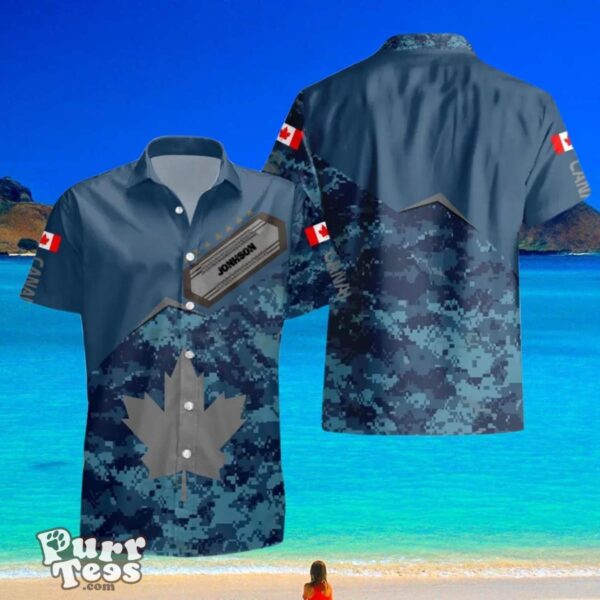 Canadian VeteranSoldier Custom Name Hawaii Shirt Special Gift For Men And Women Product Photo 3
