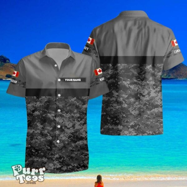 Canadian VeteranSoldier Custom Name Hawaii Shirt Style Gift For Loved Ones Product Photo 2