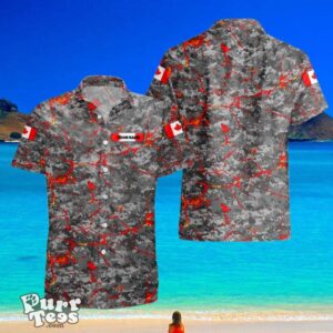 Canadian VeteranSoldier Custom Name Hawaii Shirt Style Gift For Men And Women Product Photo 2