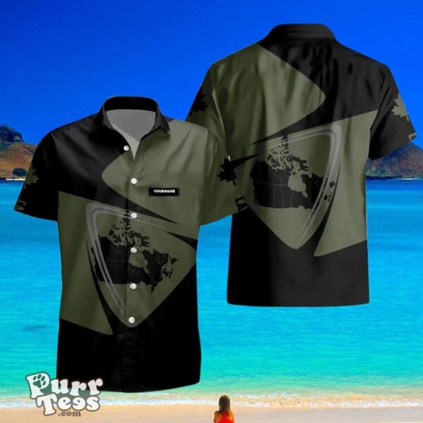 Canadian VeteranSoldier Custom Name Hawaii Shirt Style gift for you and everyone Product Photo 1