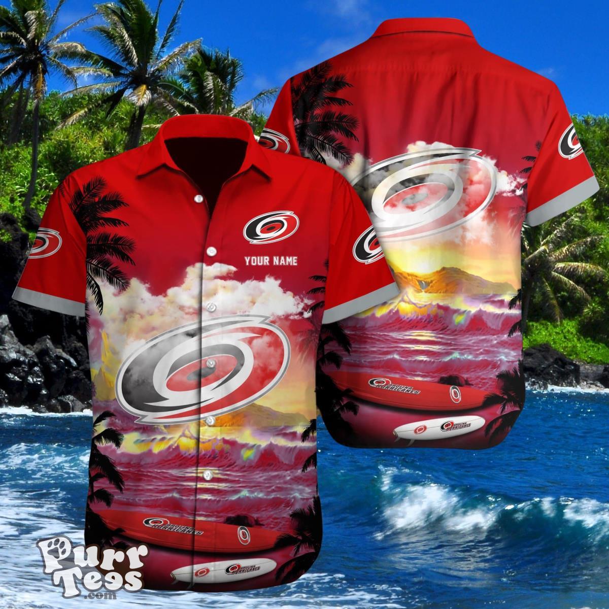 Carolina Hurricanes Custom Name Hawaiian Shirt Best Gift For Men And Women Product Photo 1