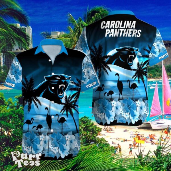Carolina Panthers Custom Name Hawaiian Shirt Impressive Gift For Men And Women Product Photo 1
