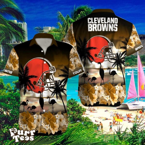 Cleveland Browns Custom Name Hawaiian Shirt Impressive Gift For Men And Women Product Photo 1