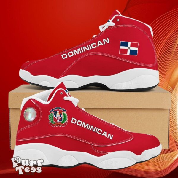 Dominican Country Flag Custom Name Handmade Mens Womens Shoes High Top sneakers Air Jordan 13 Best Gift Product Photo 1