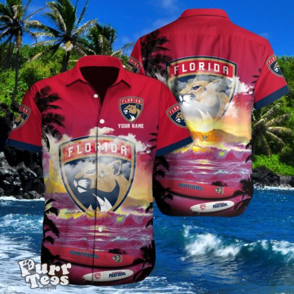 Florida Panthers Custom Name Hawaiian Shirt Best Gift For Men And Women Product Photo 1