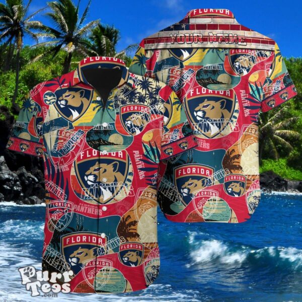 Florida Panthers Custom Name Hawaiian Shirt Special Gift For Men And Women Product Photo 1