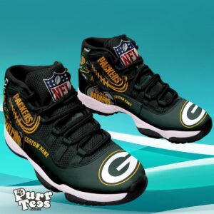 Green Bay Packers Custom Name Air Jordan 11 Sneaker Style Gift For Men And Women Product Photo 2