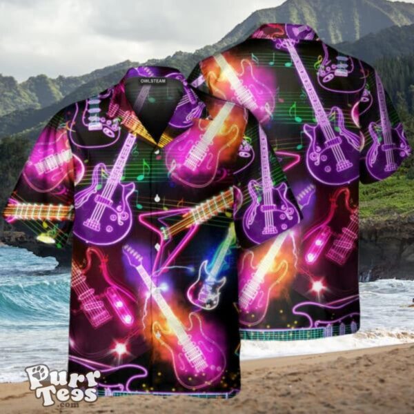 Guitar Neon Amazing Christmas 03 Hawaiian Shirt Unique Gift For Men And Women Product Photo 1