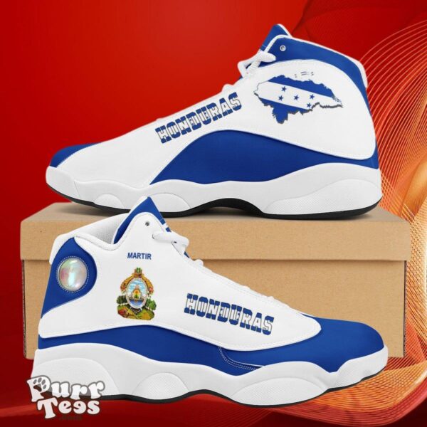 Honduras Country Flag Honduras Newest High Top Custom Name Sneakers Air Jordan 13 Style Gift For Men And Women Product Photo 1