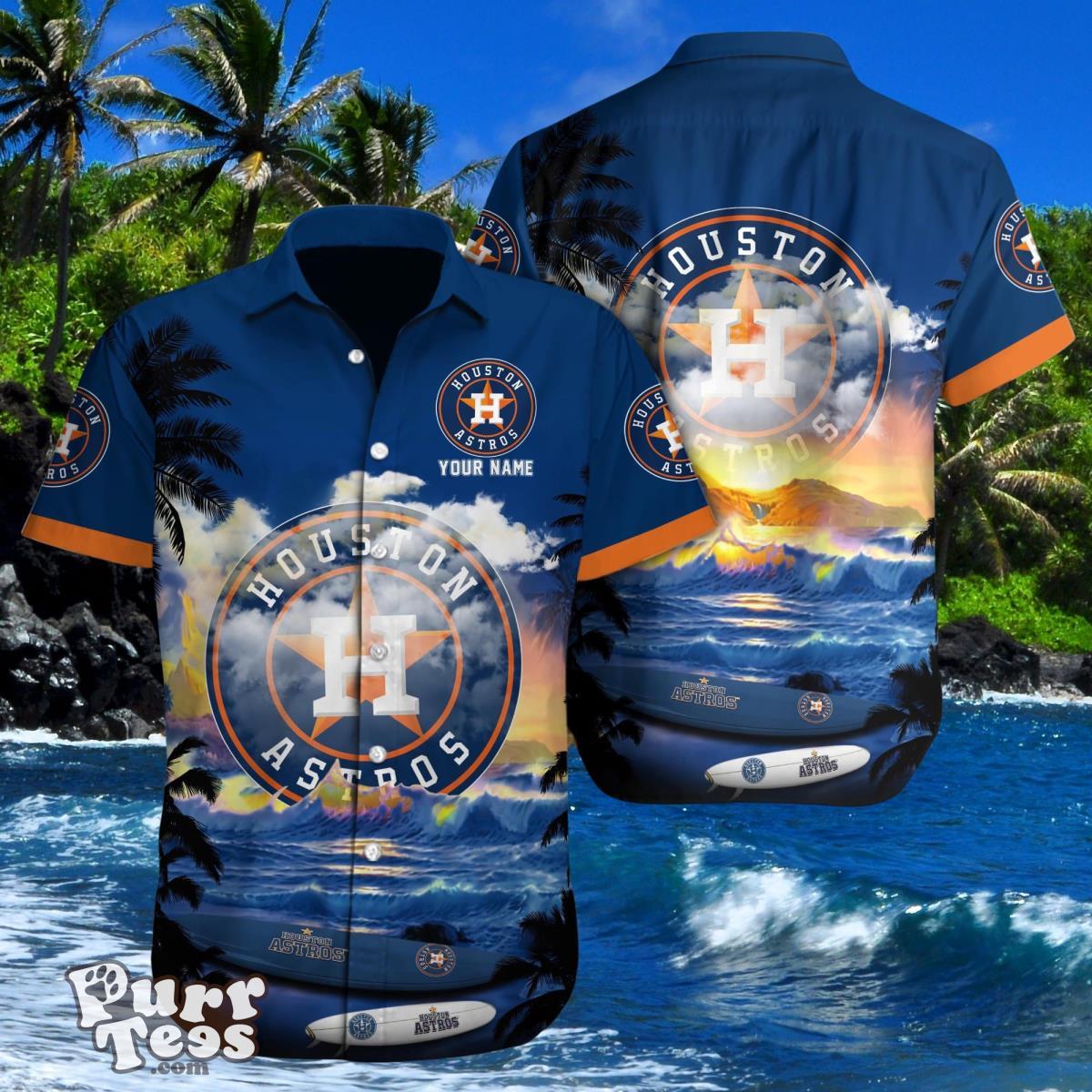 Houston Astros Custom Name Hawaiian Shirt Best Gift For Men And Women Product Photo 1
