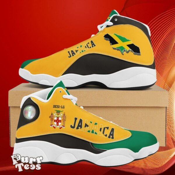 Jamaica Country Flag Jamaica Newest High Top Custom Name Sneakers Air Jordan 13 Unique Gift For Men And Women Product Photo 1