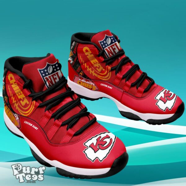 Kansas City Chiefs Custom Name Air Jordan 11 Sneaker Style Gift For Men And Women Product Photo 2