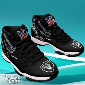 Las Vegas Raiders Custom Name Air Jordan 11 Sneaker Style Gift For Men And Women Product Photo 2
