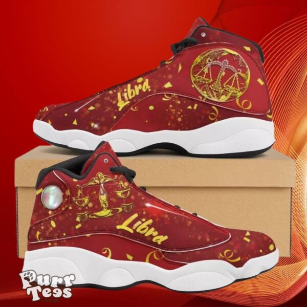 Libra Zodiac Shoes Custom Name Sneakers Air Jordan 13 Best Gift For Men Women Product Photo 1