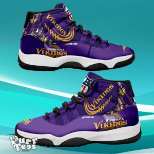 Minnesota Vikings Custom Name Air Jordan 11 Sneaker Style Gift For Men And Women Product Photo 1