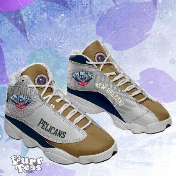 New Orleans Pelicans NBA Team Football Big Logo Gift For Lover Men And Women Air Jordan 13 Product Photo 1