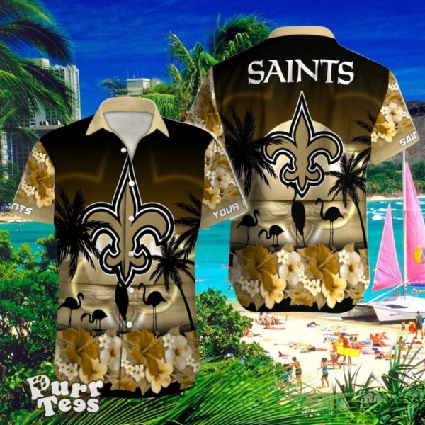 New Orleans Saints Custom Name Hawaiian Shirt Impressive Gift For Men And Women Product Photo 1