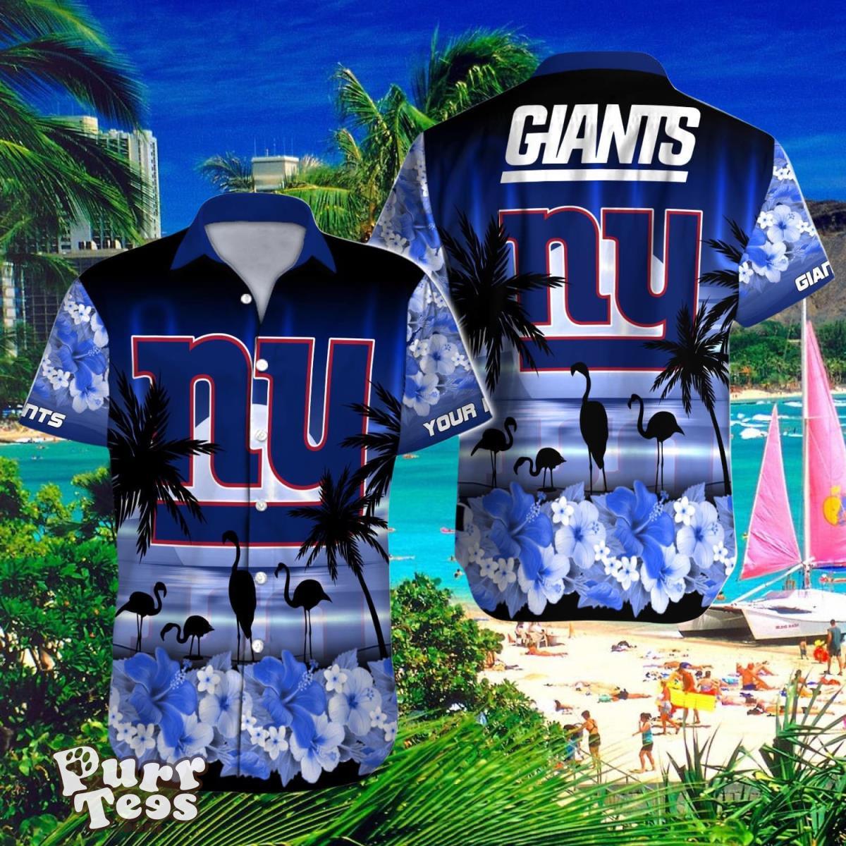 New York Giants Custom Name Hawaiian Shirt Impressive Gift For Men And Women Product Photo 1