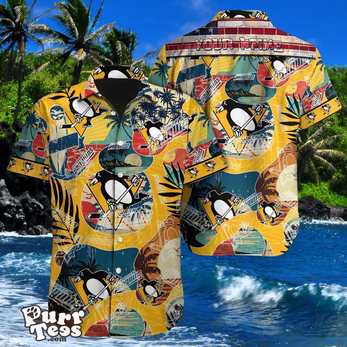 Pittsburgh Penguins Custom Name Hawaiian Shirt Special Gift For Men And Women Product Photo 1