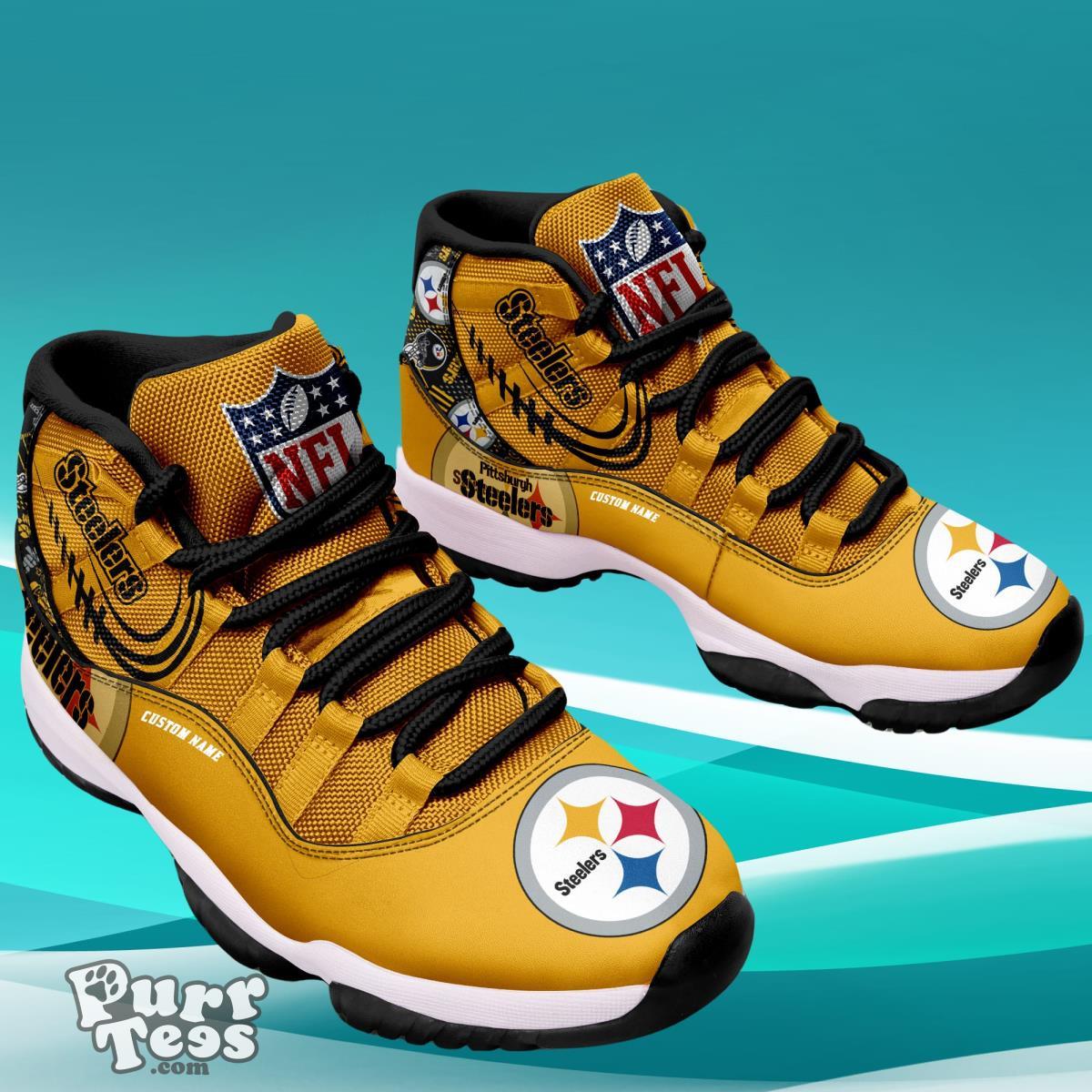 Pittsburgh Steelers Custom Name Air Jordan 11 Sneaker Style Gift For Men And Women Product Photo 2