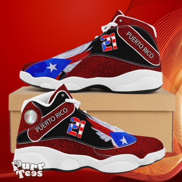 Puerto Rico Flag Puerto Rico Newest High Top Custom Name Sneakers Air Jordan 13 Best Gift For Men Women Product Photo 1