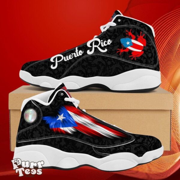 Puerto Rico Flag Puerto Rico Newest High Top Custom Name Sneakers Air Jordan 13 Style Gift For Men Women Product Photo 1