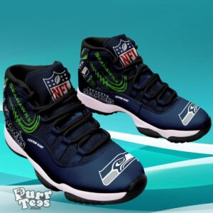 Seattle seahawks Custom Name Air Jordan 11 Sneaker Style Gift For Men And Women Product Photo 2