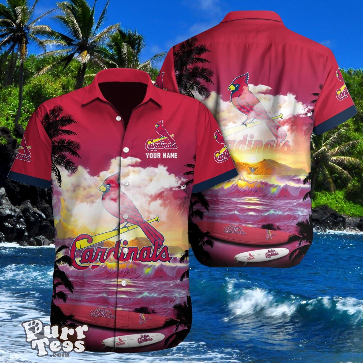 St. Louis Cardinals Custom Name Hawaiian Shirt Best Gift For Men And Women Product Photo 1