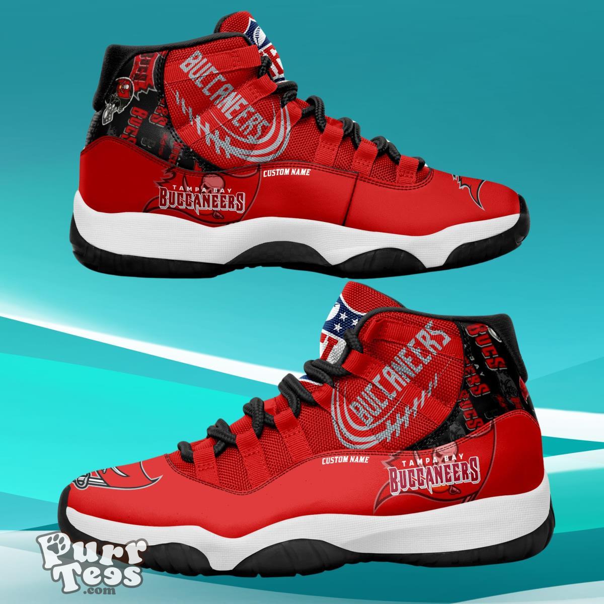 Tampa Bay Buccaneers Custom Name Air Jordan 11 Sneaker Style Gift For Men And Women Product Photo 1
