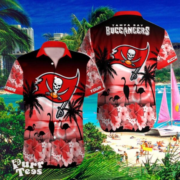 Tampa Bay Buccaneers Custom Name Hawaiian Shirt Impressive Gift For Men And Women Product Photo 1