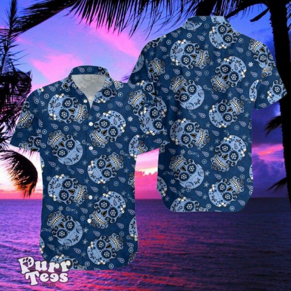 Tennessee Titans SKull Hawaiian Shirt And Shorts Best Gift For Men And Women Product Photo 2