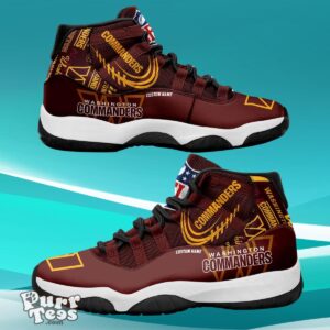 Washington Commanders Custom Name Air Jordan 11 Sneaker Style Gift For Men And Women Product Photo 1