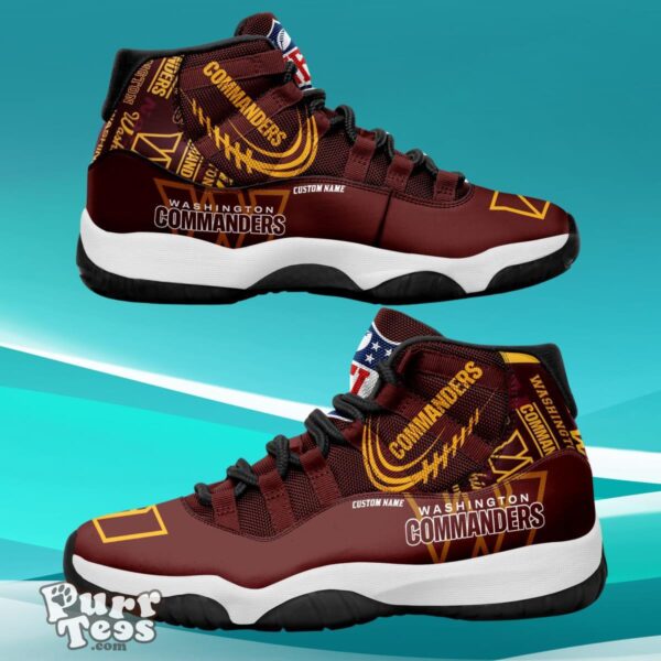 Washington Commanders Custom Name Air Jordan 11 Sneaker Style Gift For Men And Women Product Photo 1
