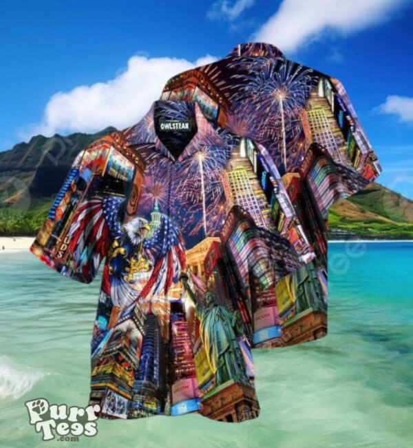 America New Years Day Firework Party Edition Hawaiian Shirt Best Gift For Men And Women Product Photo 1