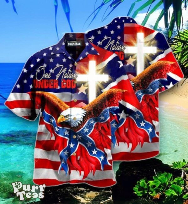 America One Nation Under God Patriotism Edition Hawaiian Shirt Best Gift Product Photo 1