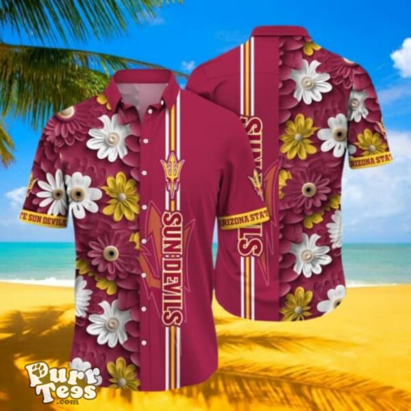 Arizona State Sun Devils NCAA Flower Hawaii Shirt For Men & Women Best Gift And Tshirt For Fans Product Photo 1